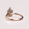 1.93-3.93 CT Pear CVD Diamond Hidden Halo Engagement Ring