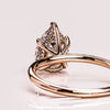 1.93-3.93 CT Pear CVD Diamond Hidden Halo Engagement Ring