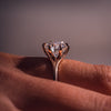 1.0-3.0 CT Round  CVD Diamond Solitaire Split Shank Style Engagement Ring