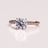 1.50 - 2.50 CT Round CVD Diamond Hidden Halo Engagement Ring