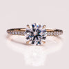 1.50 - 2.50 CT Round CVD Diamond Hidden Halo Engagement Ring