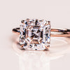 1.20-3.20 CT Asscher  CVD Diamond Solitaire Engagement Ring