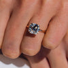1.20-3.20 CT Asscher  CVD Diamond Solitaire Engagement Ring