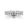 3.1 Carat Round Brilliant Moissanite Bridal Wedding ring set