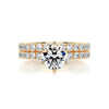 3.1 Carat Round Brilliant Moissanite Bridal Wedding ring set