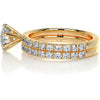 3.1 Carat Round Brilliant Moissanite Bridal Wedding ring set
