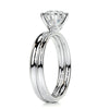 1.6 Carat Round Solitaire Diamond Moissanite Bridal Wedding Ring set
