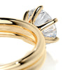 1.6 Carat Round Solitaire Diamond Moissanite Bridal Wedding Ring set