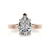 1.8 Carat Pear Solitaire Moissanite Engagement Ring