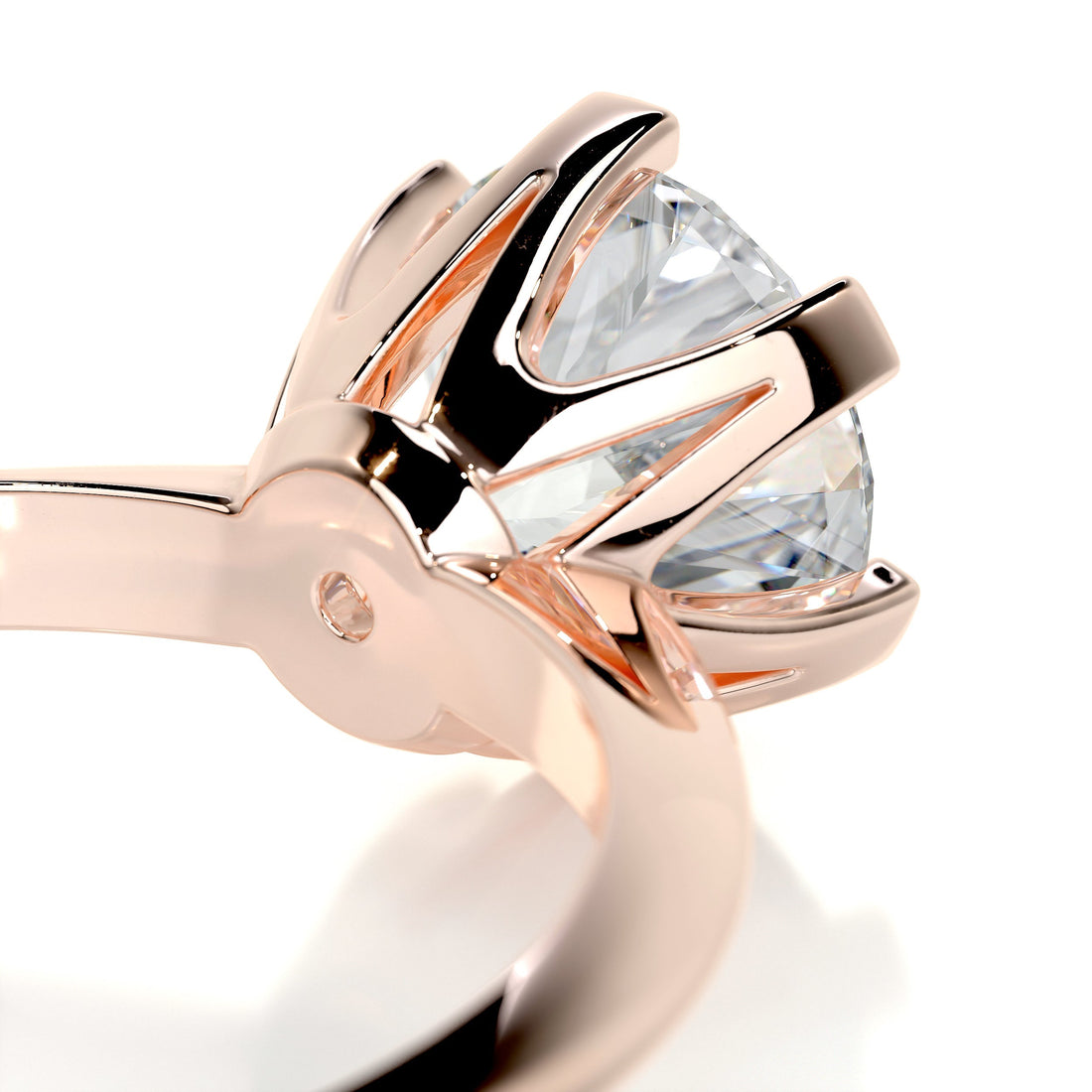1.70 Carat Round Solitaire Moissanite Engagement Ring