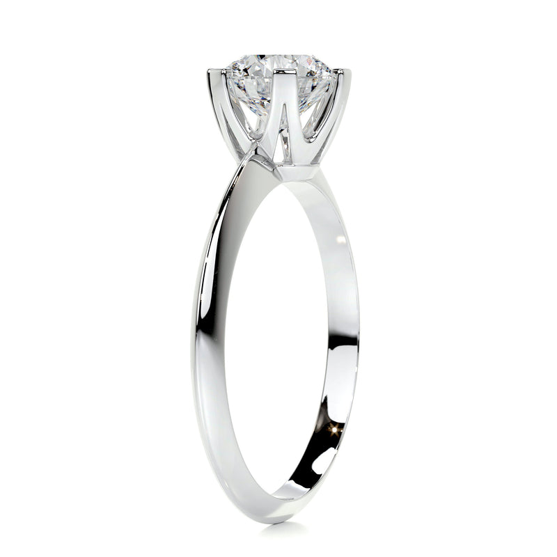 1.70 Carat Round Solitaire Moissanite Engagement Ring