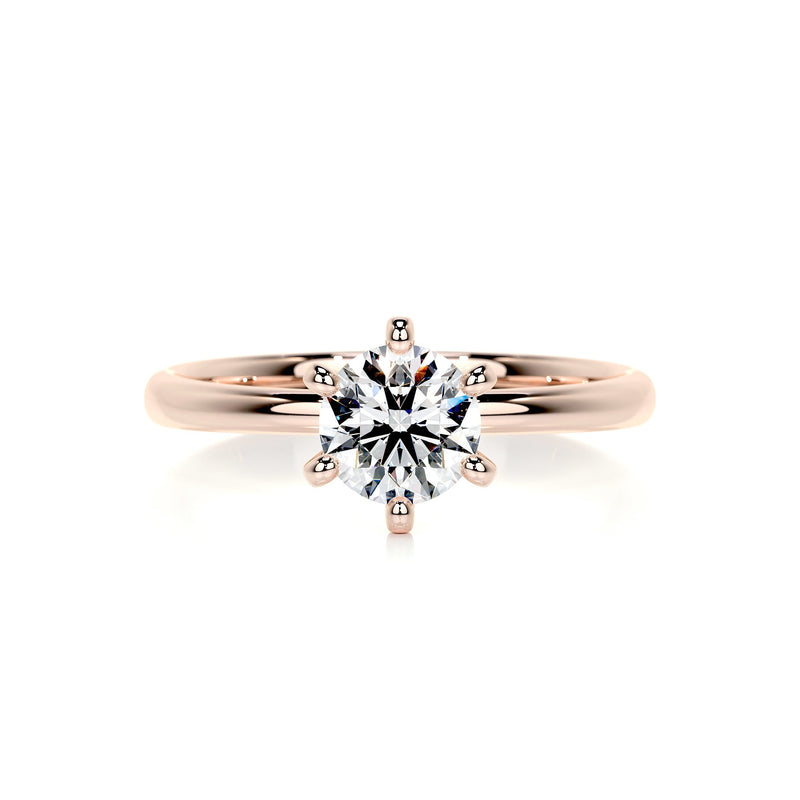 1.10 CaratRound Solitaire Moissanite Engagement Ring