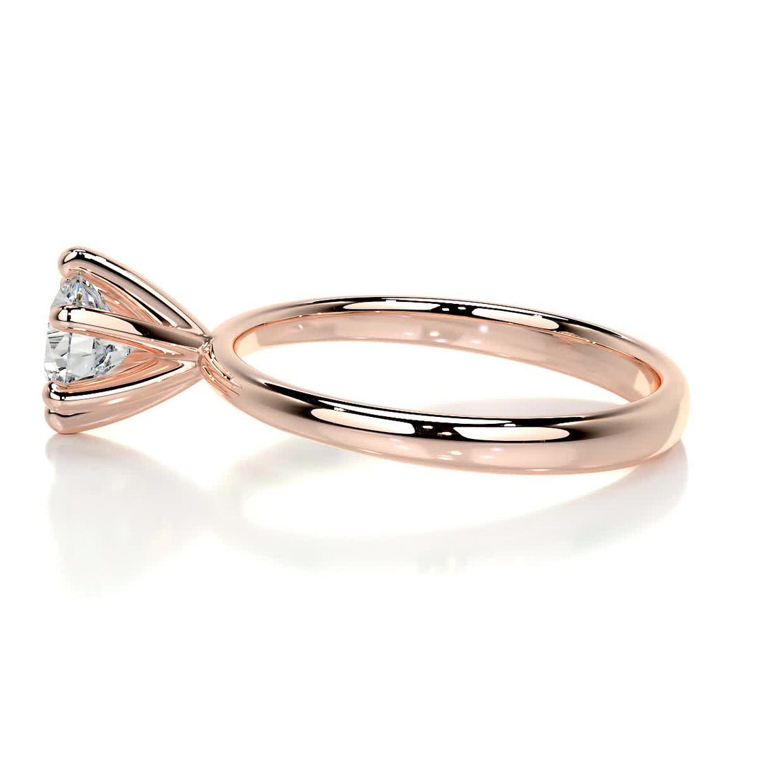 1.10 CaratRound Solitaire Moissanite Engagement Ring