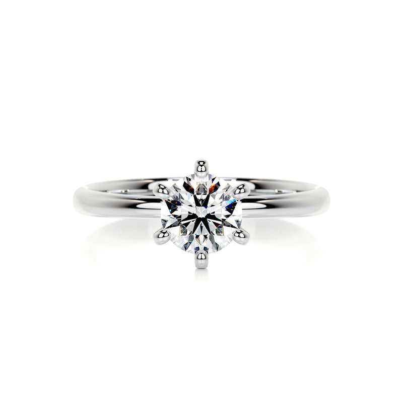 1.10 CaratRound Solitaire Moissanite Engagement Ring