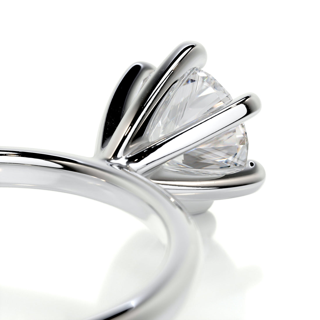 1.10 CaratRound Solitaire Moissanite Engagement Ring