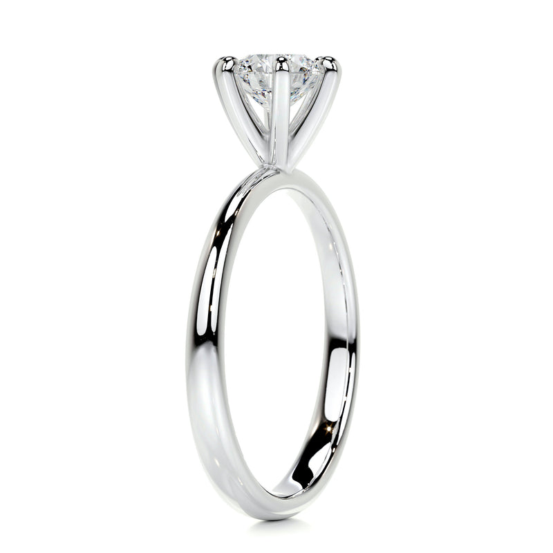 1.10 CaratRound Solitaire Moissanite Engagement Ring