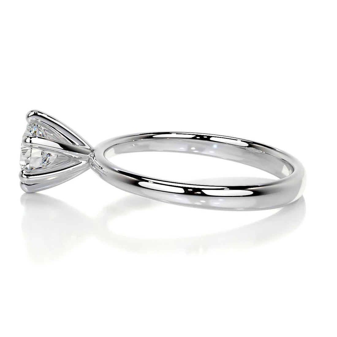 1.10 CaratRound Solitaire Moissanite Engagement Ring