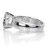 1.33 Cart Pear Moissanite Solitaire Broad Engagement Ring