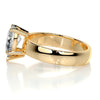 1.33 Cart Pear Moissanite Solitaire Broad Engagement Ring