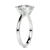 2.0 Carat Princess Cut Moissanite Solitaire Engagement Ring