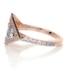 Triangle Halo Split Shank Style Moissanite Wedding Band