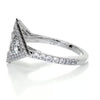 Triangle Halo Split Shank Style Moissanite Wedding Band