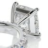 2.60 Carat Princess Cut Diamond Pavé Engagement Ring