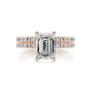3.20 Carat Radiant Pavé Moissanite Bridal Wedding Ring set