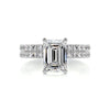 3.20 Carat Radiant Pavé Moissanite Bridal Wedding Ring set