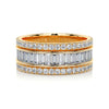 Full Eternity Round Baguette Wedding Band