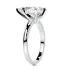 1.0 ct Pear Solitaire Smooth Moissanite Engagement Ring
