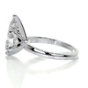 1.0 ct Pear Solitaire Smooth Moissanite Engagement Ring