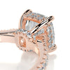 2.75 Carat Cushion Hidden Halo Channel Set Moissanite Engagement Ring