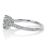 2.75 Carat Cushion Hidden Halo Channel Set Moissanite Engagement Ring