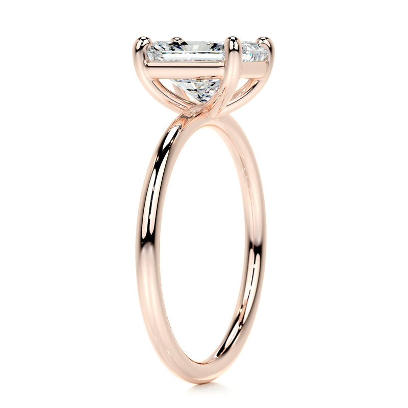 2.01 ct Radiant Cut Moissanite Solitaire Engagement Ring