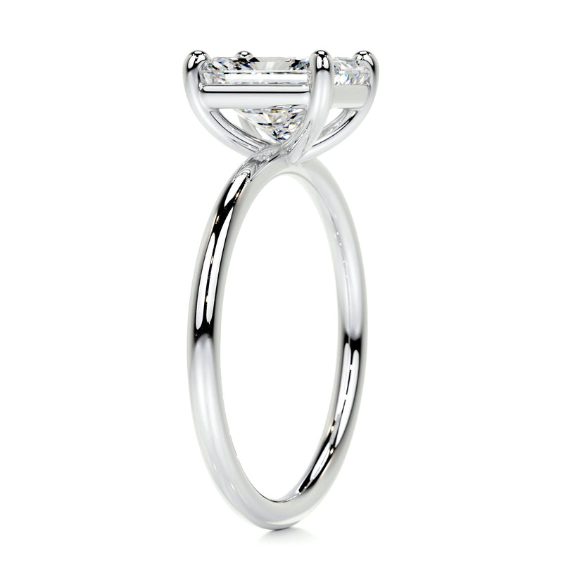 2.01 ct Radiant Cut Moissanite Solitaire Engagement Ring