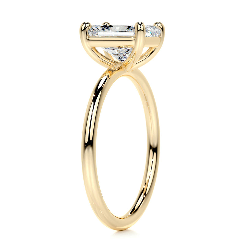 2.01 ct Radiant Cut Moissanite Solitaire Engagement Ring
