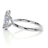 2.15 Carat Pear Hidden Halo Moissanite Engagement Ring