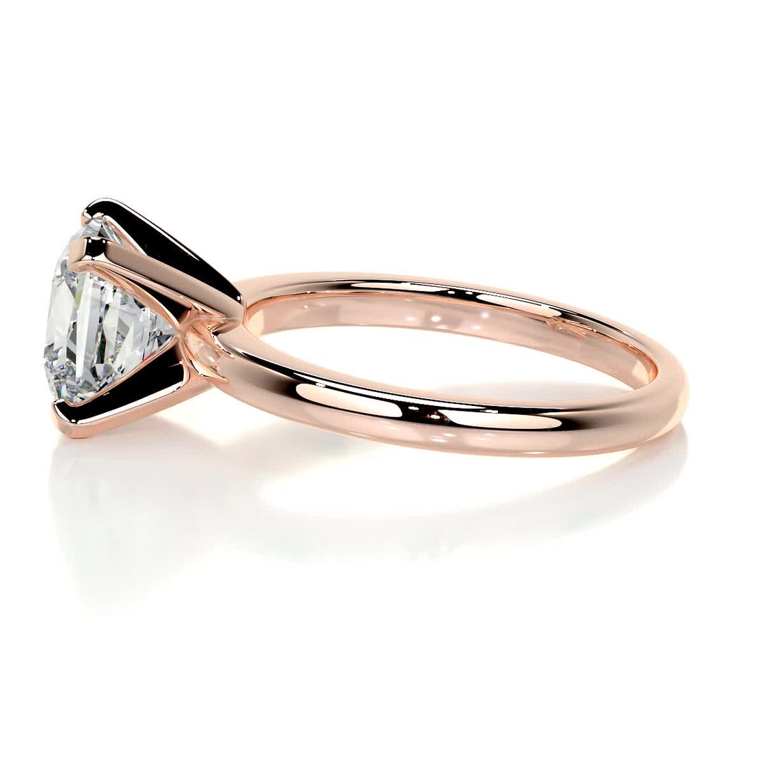 2.50 Carat Princess Solitaire Moissanite Engagement Ring