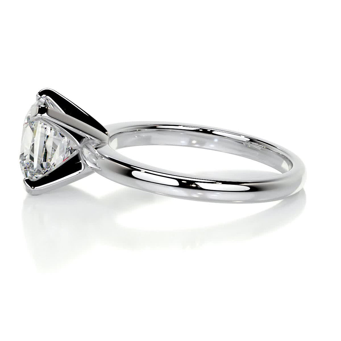 2.50 Carat Princess Solitaire Moissanite Engagement Ring