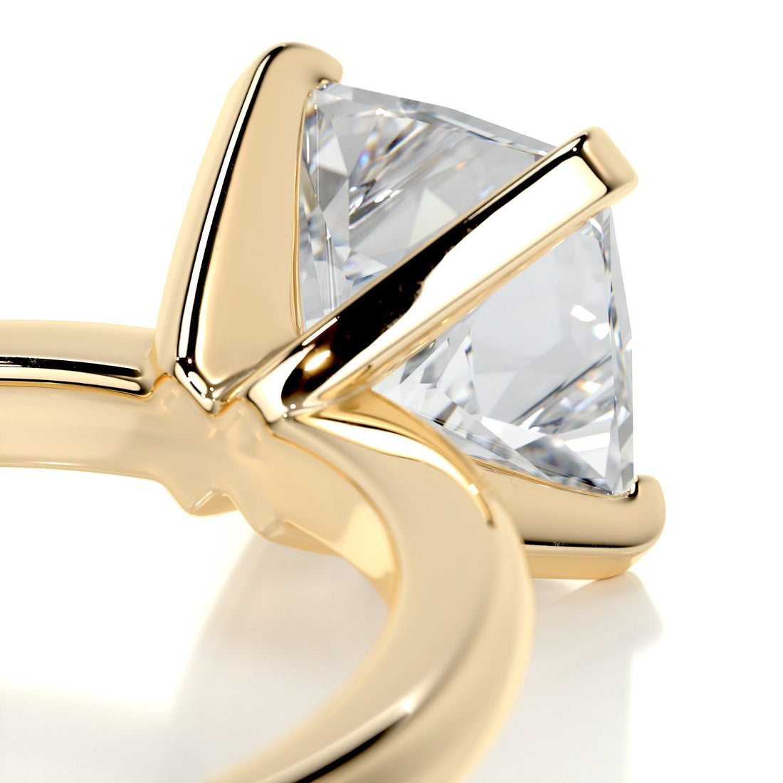 2.50 Carat Princess Solitaire Moissanite Engagement Ring