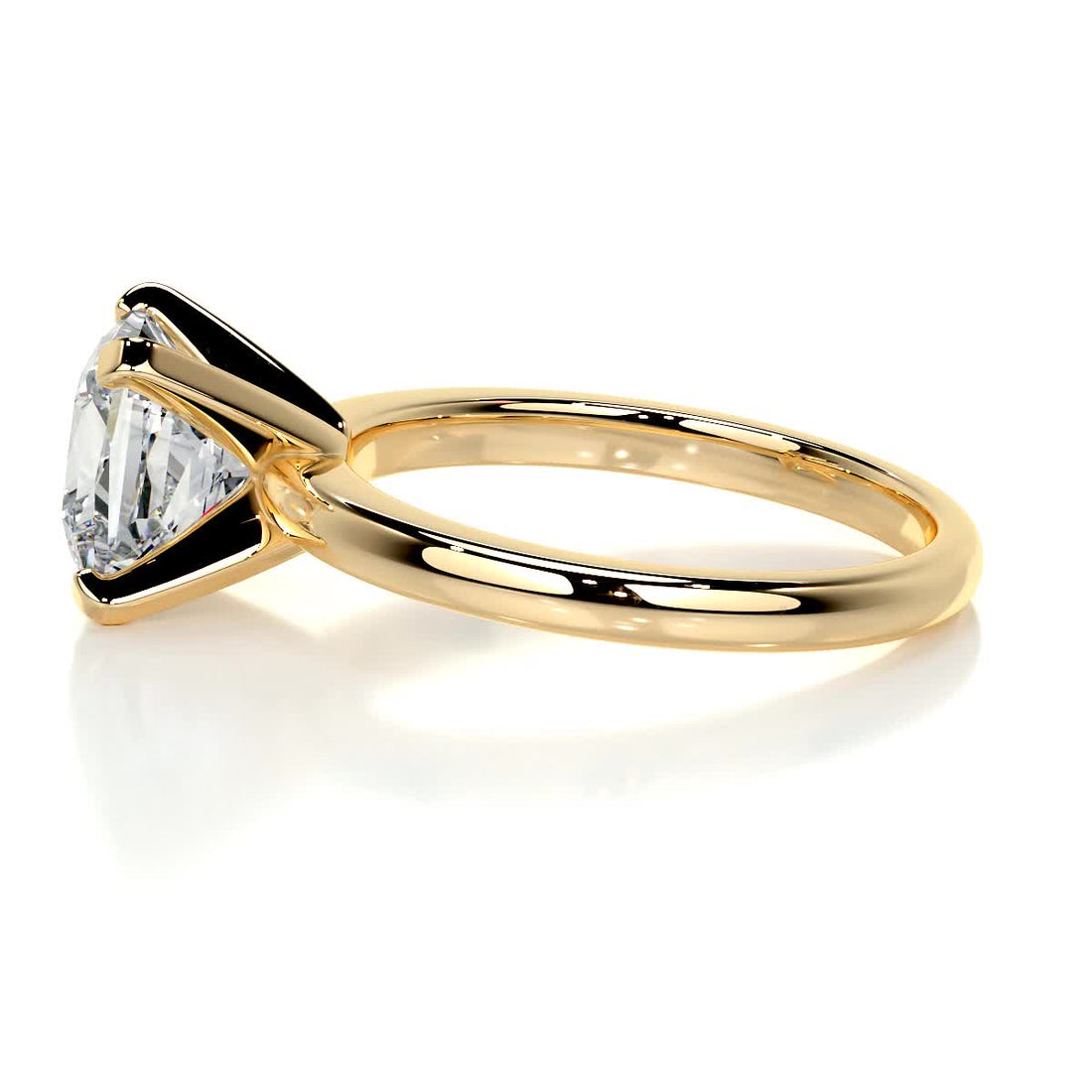 2.50 Carat Princess Solitaire Moissanite Engagement Ring