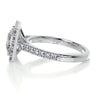 2.55 Carat Princess Halo Moissanite Engagement Ring