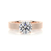 1.5 Carat Broad Shank Round Solitaire Moissanite Engagement Ring