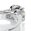 1.5 Carat Broad Shank Round Solitaire Moissanite Engagement Ring