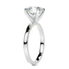 2.26 Carat Minimalistic Round Solitaire Moissanite Engagement Ring