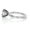 2.26 Carat Minimalistic Round Solitaire Moissanite Engagement Ring