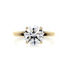 2.26 Carat Minimalistic Round Solitaire Moissanite Engagement Ring