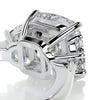 3.0 Carat Cushion Three Stone Moissanite Engagement Ring