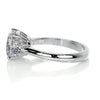 3.0 Carat Cushion Three Stone Moissanite Engagement Ring